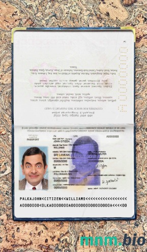 Sri Lanka zdjęcie do paszportu pliki PSD, skan i fotografowany obraz